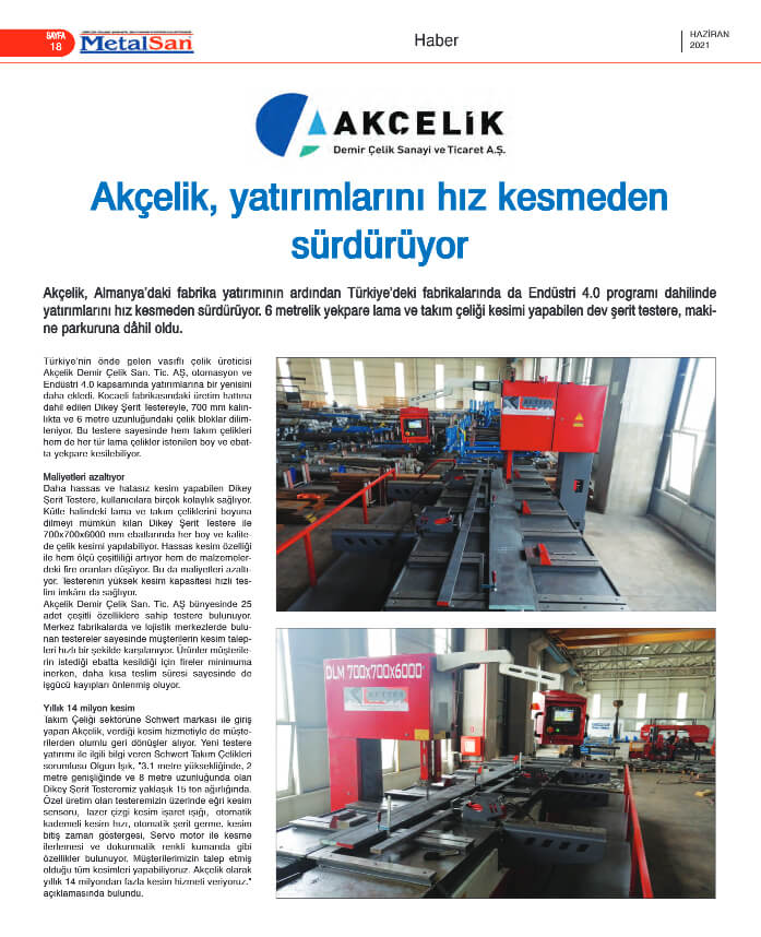 Akçelik, yatırımlarını hız kesmeden sürdürüyor Akçelik Yatırımları